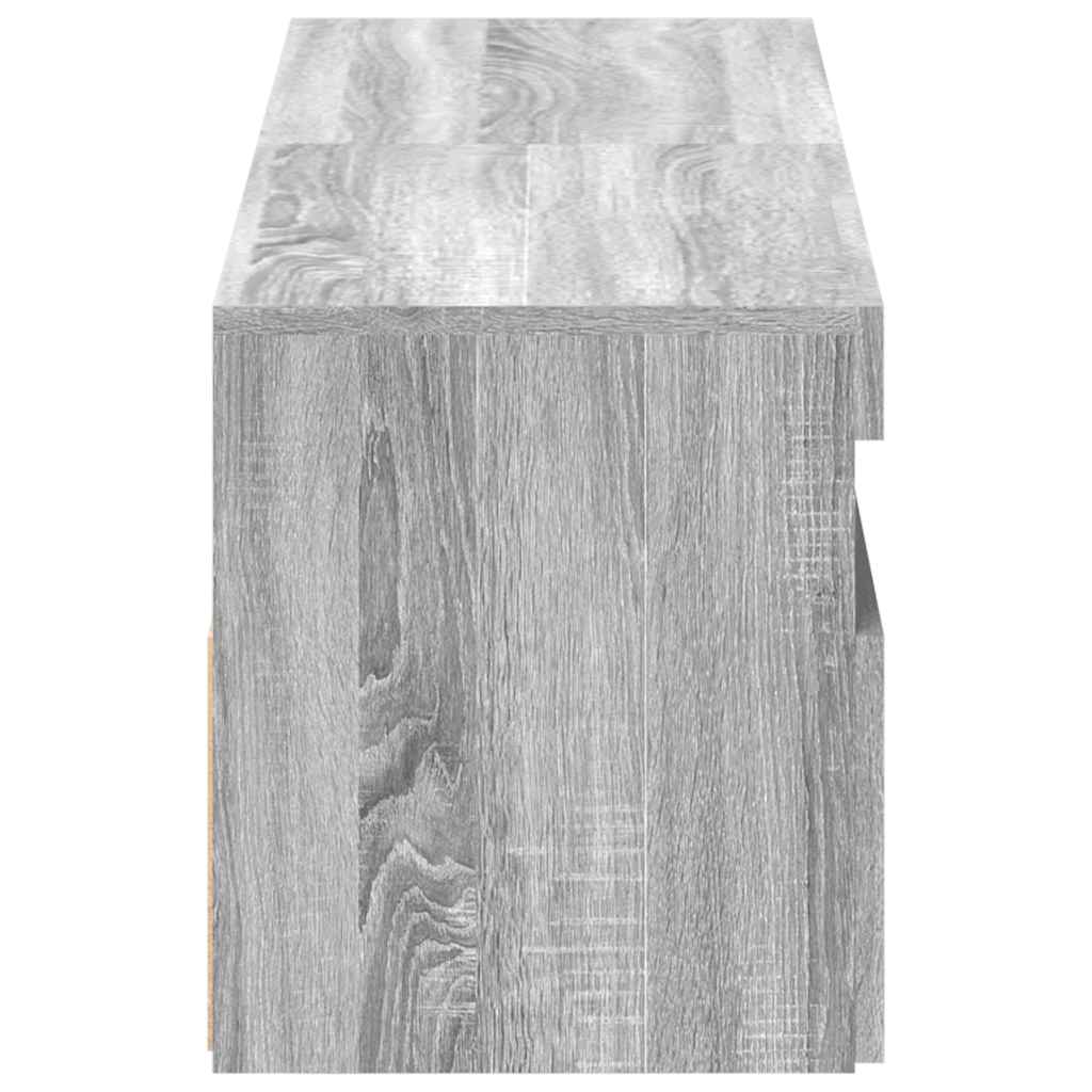 Mobili TV con Luci LED 2 pz Grigio Sonoma 60x35x40 cm