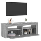 Mobile Porta TV con Luci LED Grigio Sonoma 120x35x40 cmcm