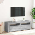 Mobile Porta TV con Luci LED Grigio Sonoma 120x35x40 cmcm