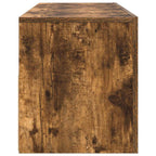 Mobile Porta TV con Luci LED Rovere Fumo 120x35x40 cm
