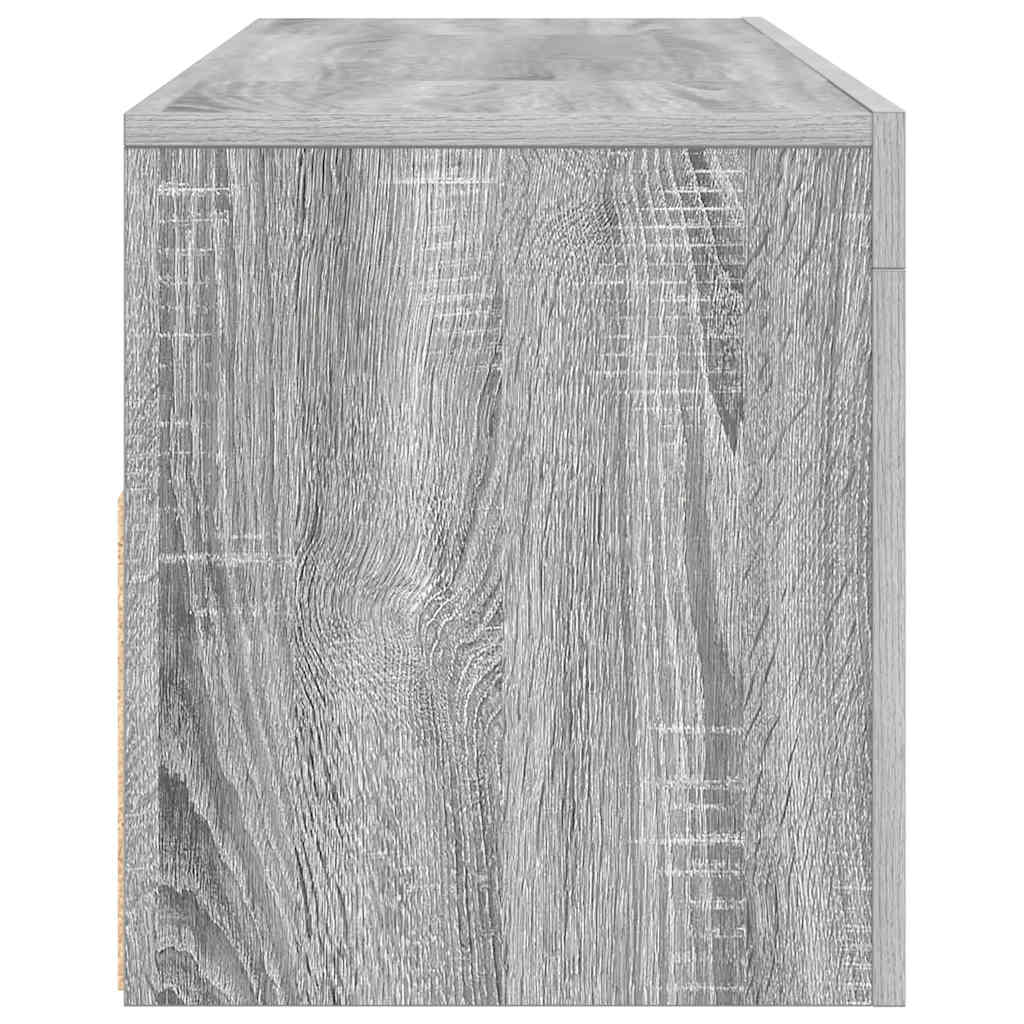 Mobile Porta TV con Luci LED Grigio Sonoma 120x35x40 cmcm