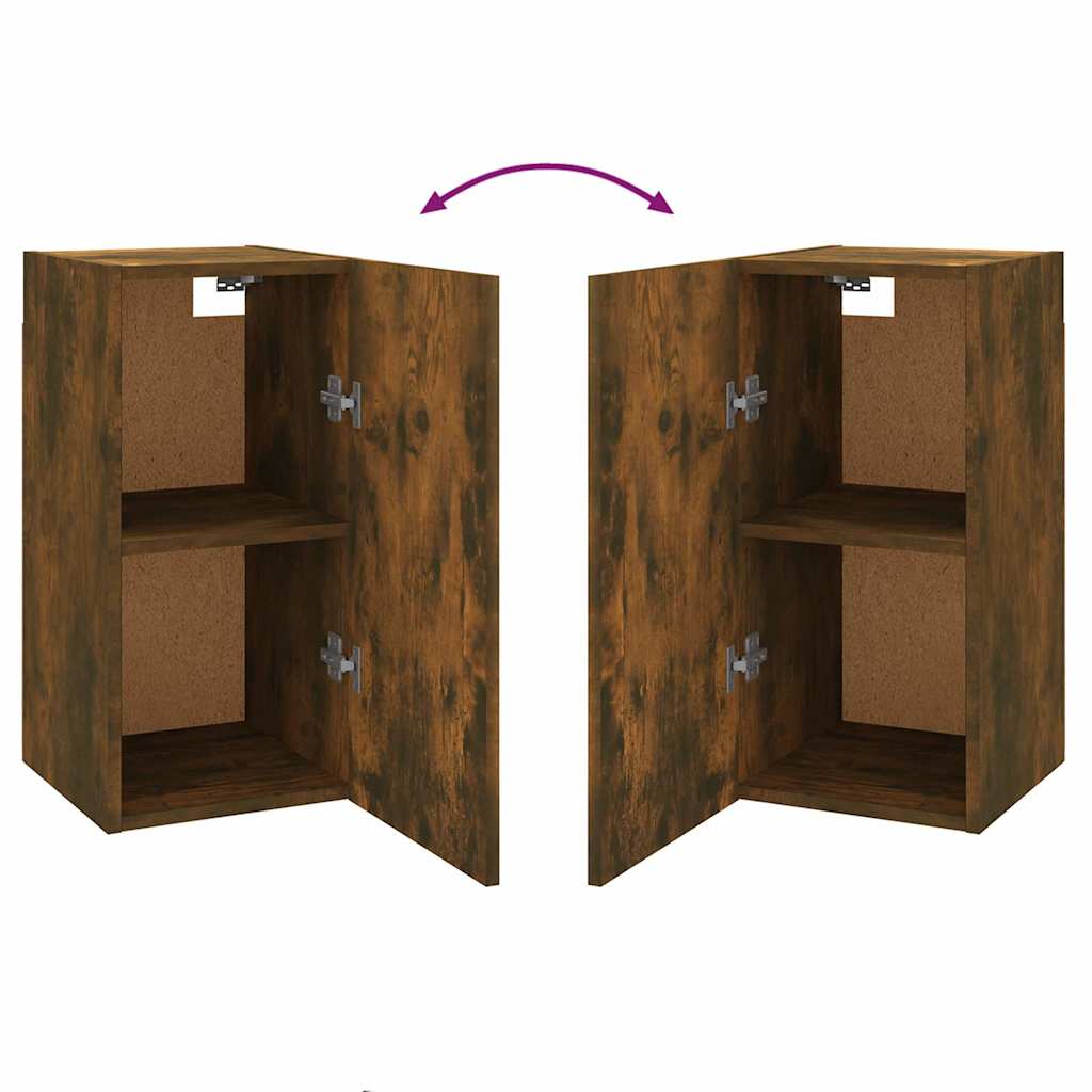Mobile TV Rovere Fumo 30,5x30x60 cm in Legno Ingegnerizzato