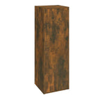 Mobili TV 2 pz Rovere Fumo 30,5x30x90 cm in Legno Multistrato