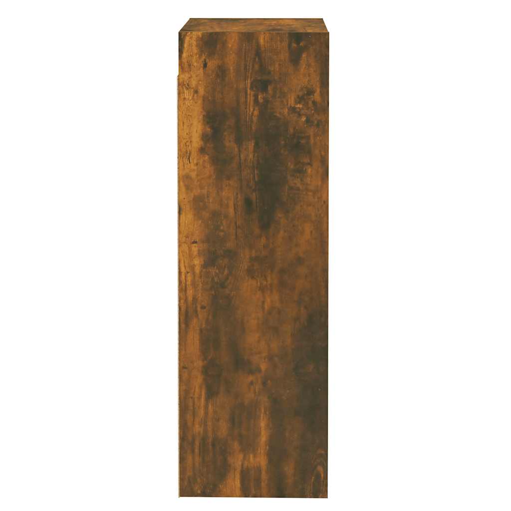 Mobili TV 2 pz Rovere Fumo 30,5x30x90 cm in Legno Multistrato