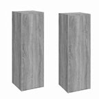 Mobili TV 2 pz Grigio Sonoma 30,5x30x90 cm in Legno Multistrato