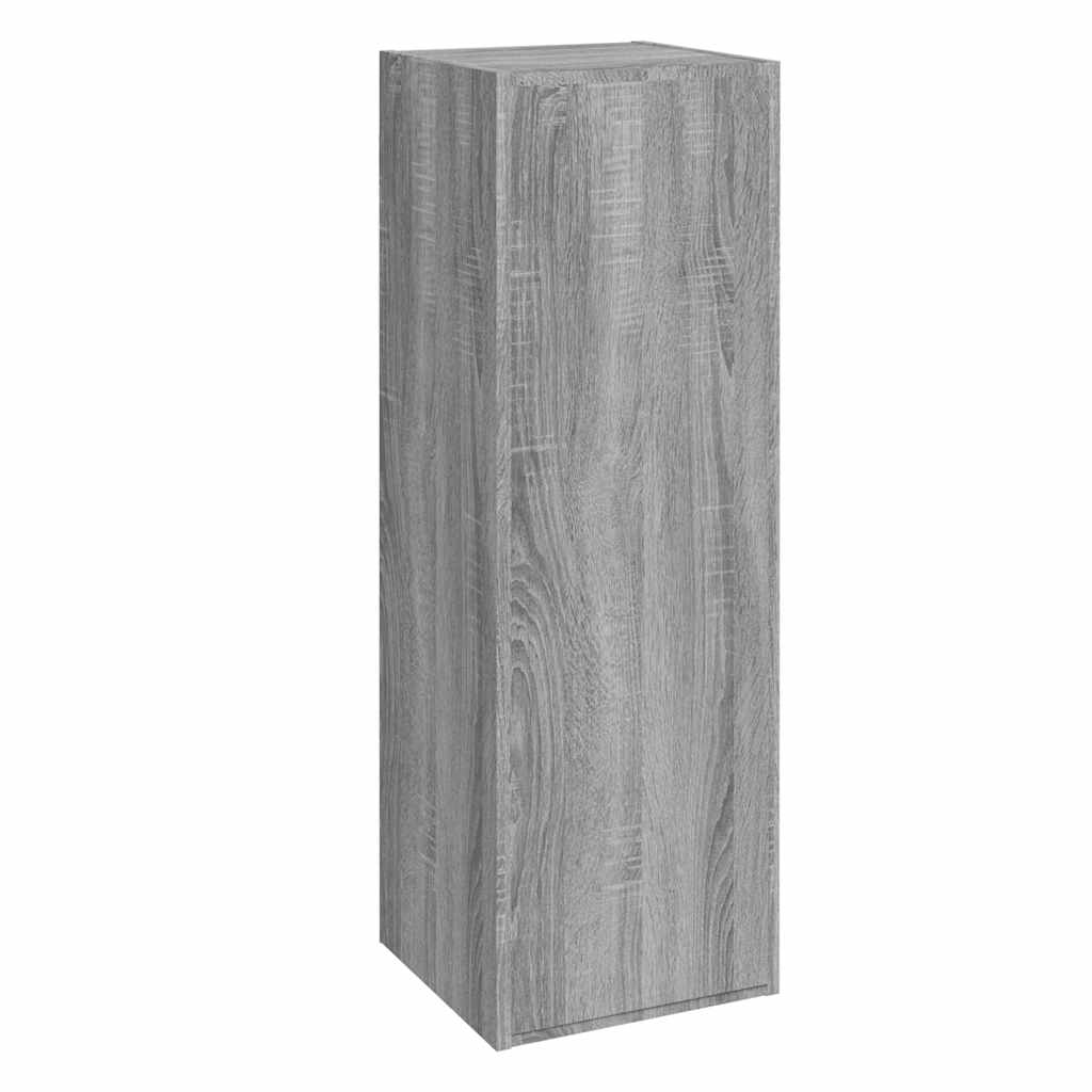 Mobili TV 2 pz Grigio Sonoma 30,5x30x90 cm in Legno Multistrato
