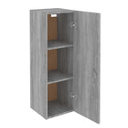 Mobili TV 2 pz Grigio Sonoma 30,5x30x90 cm in Legno Multistrato
