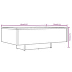 Tavolino da Salotto Grigio Sonoma 85x55x31 cm Legno Multistrato