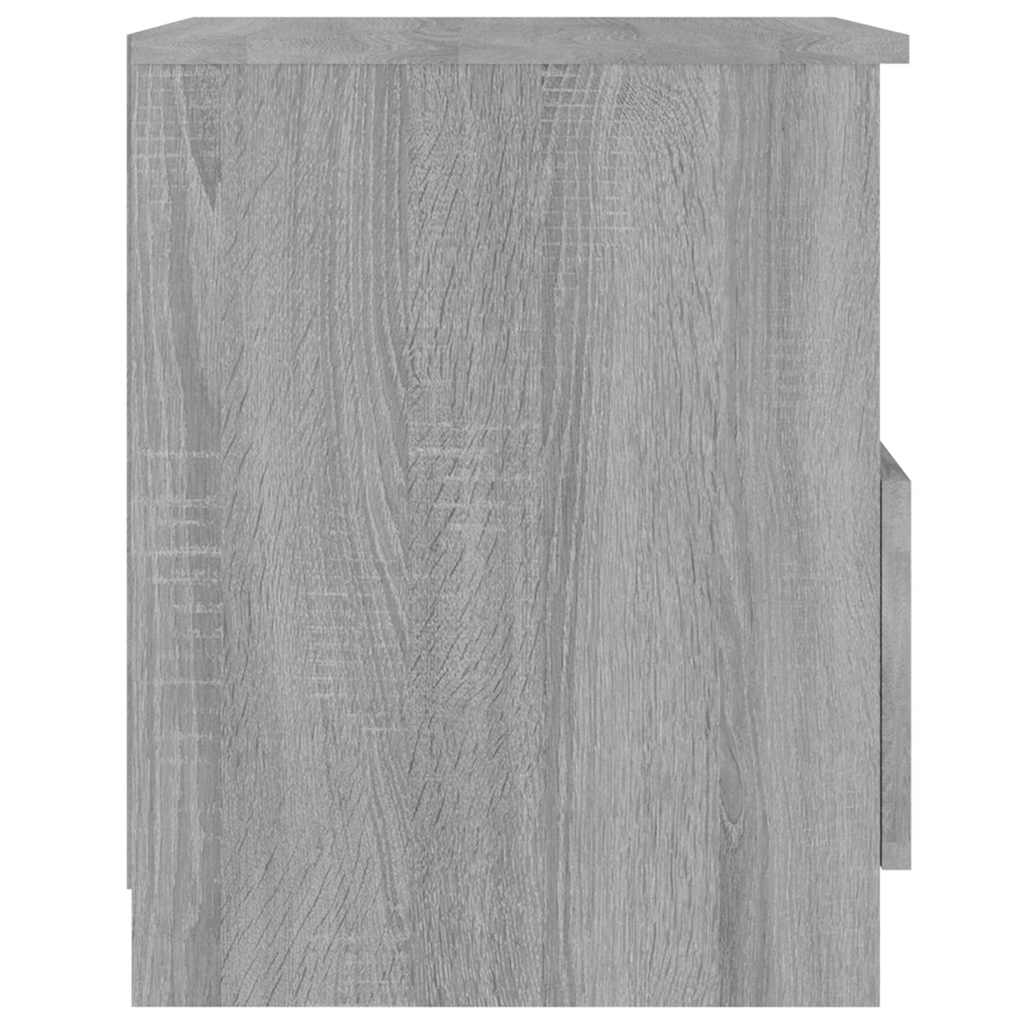 Comodini 2 pz Grigio Sonoma 40x40x50 cm in Legno Multistrato