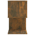 Comodini Rovere Fumo 2pz 50x30x51,5 cm in Legno Multistrato
