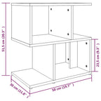 Comodini Rovere Marrone 2 pz 50x30x51,5 cm in Legno Multistrato