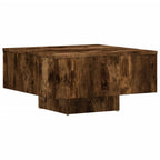 Tavolino Rovere Fumo 60x60x31,5 cm in Legno Multistrato