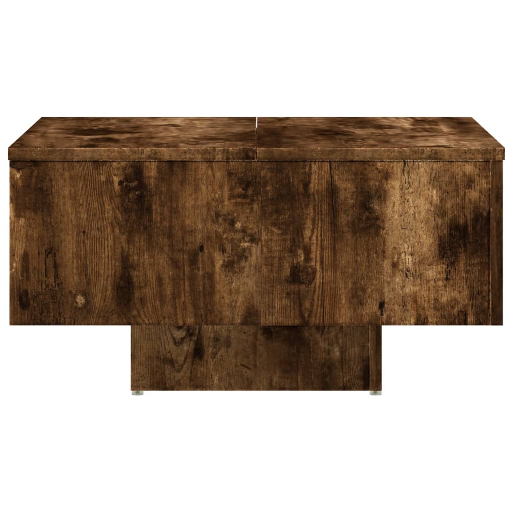 Tavolino Rovere Fumo 60x60x31,5 cm in Legno Multistrato