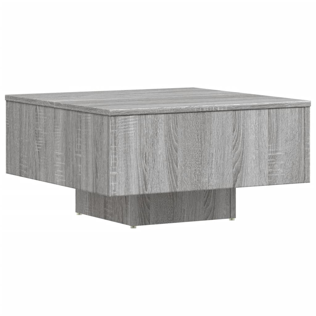 Tavolino Salotto Grigio Sonoma 60x60x31,5 cm Legno Multistrato