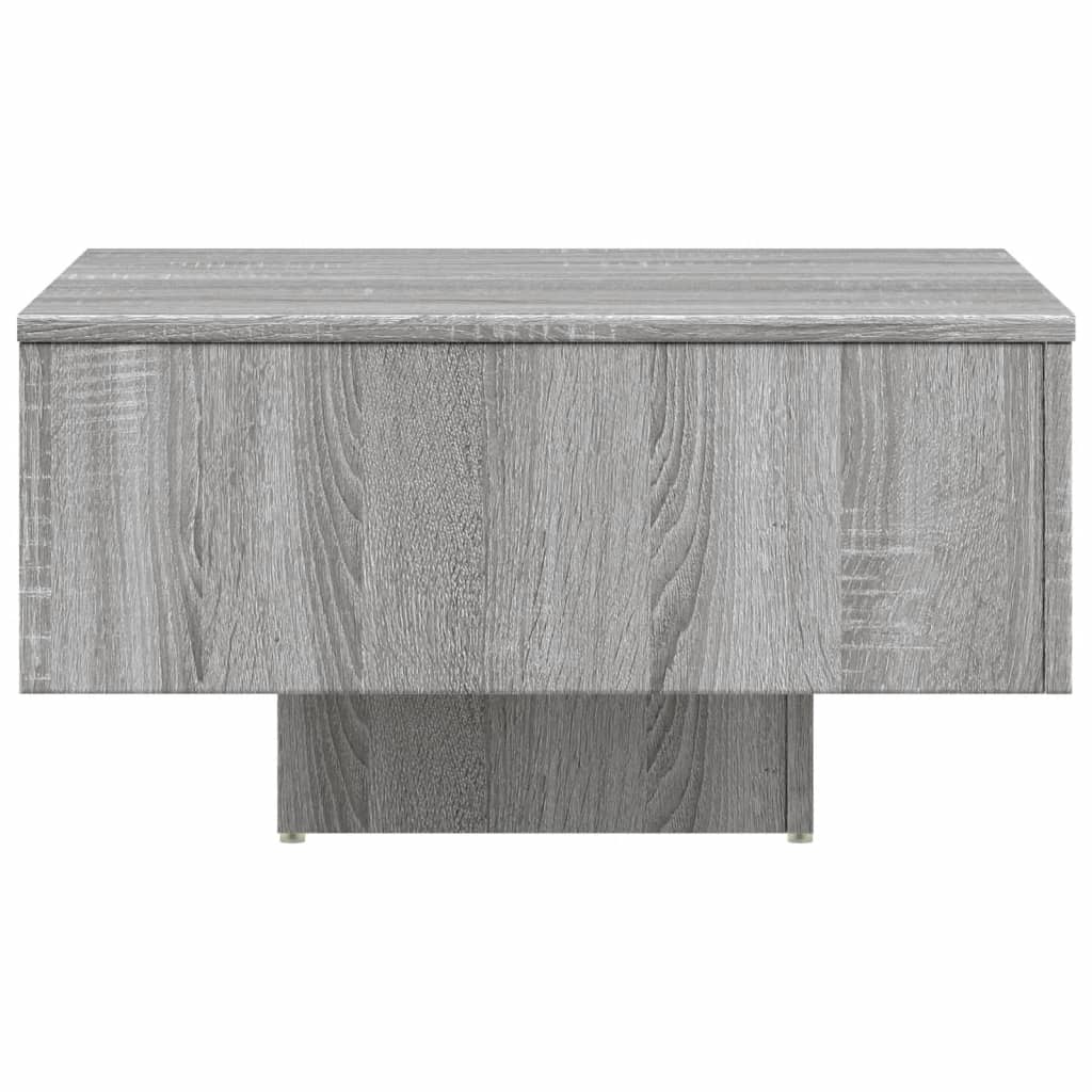 Tavolino Salotto Grigio Sonoma 60x60x31,5 cm Legno Multistrato