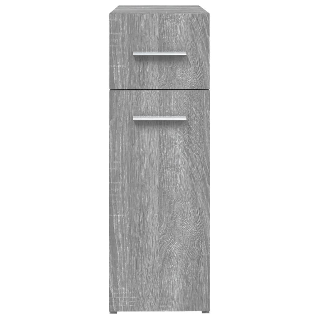 Mobile Farmacia Grigio Sonoma 20x45,5x60 cm Legno Multistrato