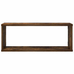 Mensole Muro Cubo 4pz Rovere Fumo 80x15x26,5 cm in Multistrato