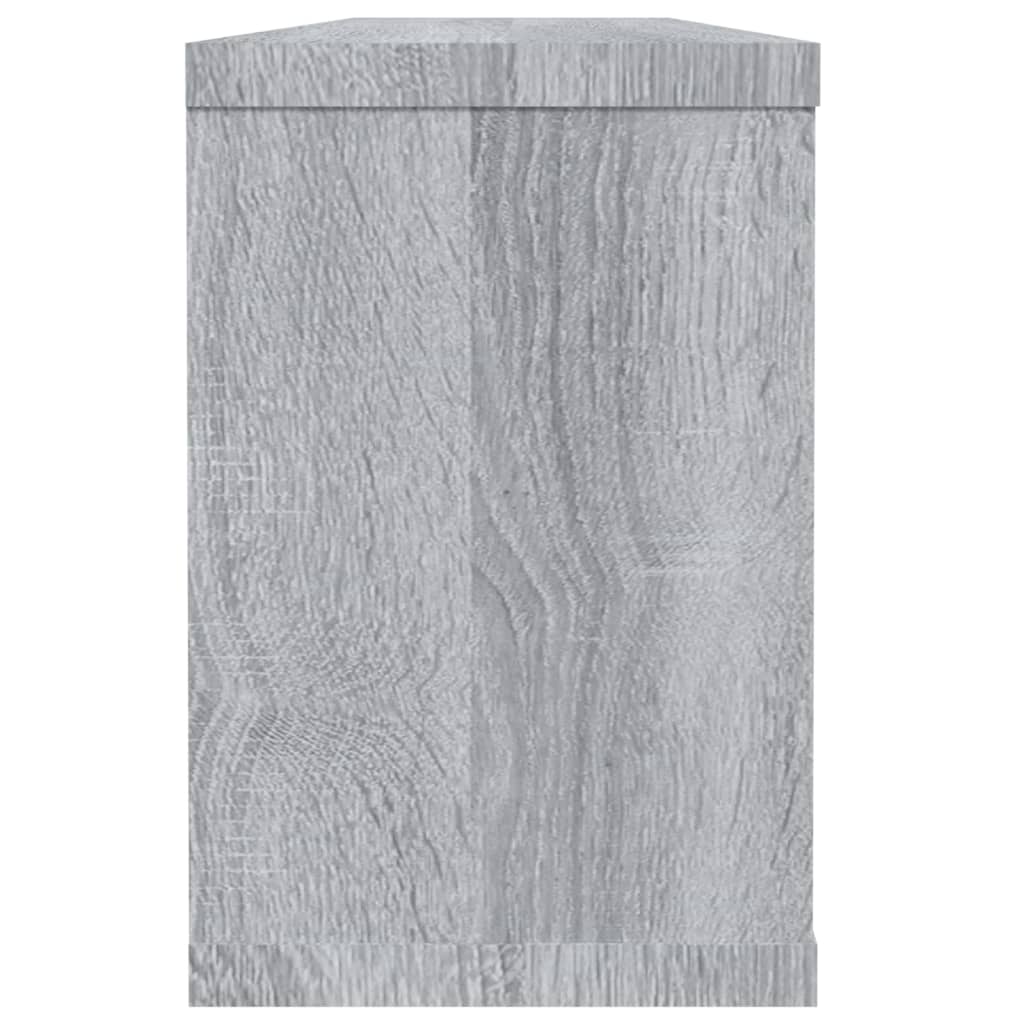 Mensole Cubo Muro 2 pz Grigio Sonoma 60x15x23 cm in Multistrato
