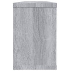 Mensole Cubo Muro 2 pz Grigio Sonoma 60x15x23 cm in Multistrato