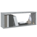 Mensole Cubo Muro 2 pz Grigio Sonoma 60x15x23 cm in Multistrato