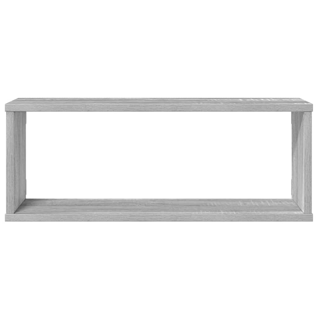 Mensole Cubo Muro 4 pz Grigio Sonoma 60x15x23 cm in Multistrato