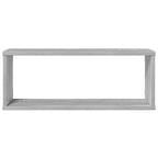 Mensole Cubo Muro 4 pz Grigio Sonoma 60x15x23 cm in Multistrato