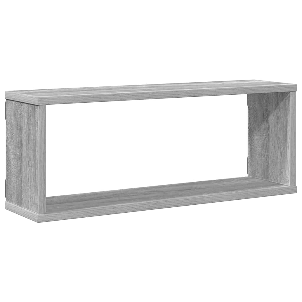 Mensole Cubo Muro 4 pz Grigio Sonoma 60x15x23 cm in Multistrato