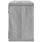 Mensole Cubo Muro 4 pz Grigio Sonoma 60x15x23 cm in Multistrato