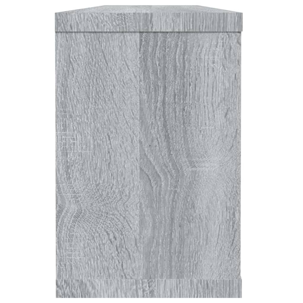 Mensole Cubo Muro 6 pz Grigio Sonoma 60x15x23 cm in Multistrato