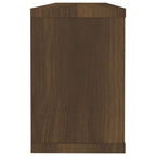 Mensole Cubo Muro 2pz Rovere Marrone 60x15x23 cm in Multistrato