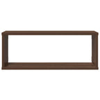 Mensole Cubo Muro 4pz Rovere Marrone 60x15x23 cm in Multistrato