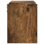 Mensole a Muro 2 pz Rovere Fumo 100x15x20 cm Legno Multistrato
