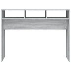 Tavolino Consolle Grigio Sonoma 105x30x80 cm Legno Multistrato