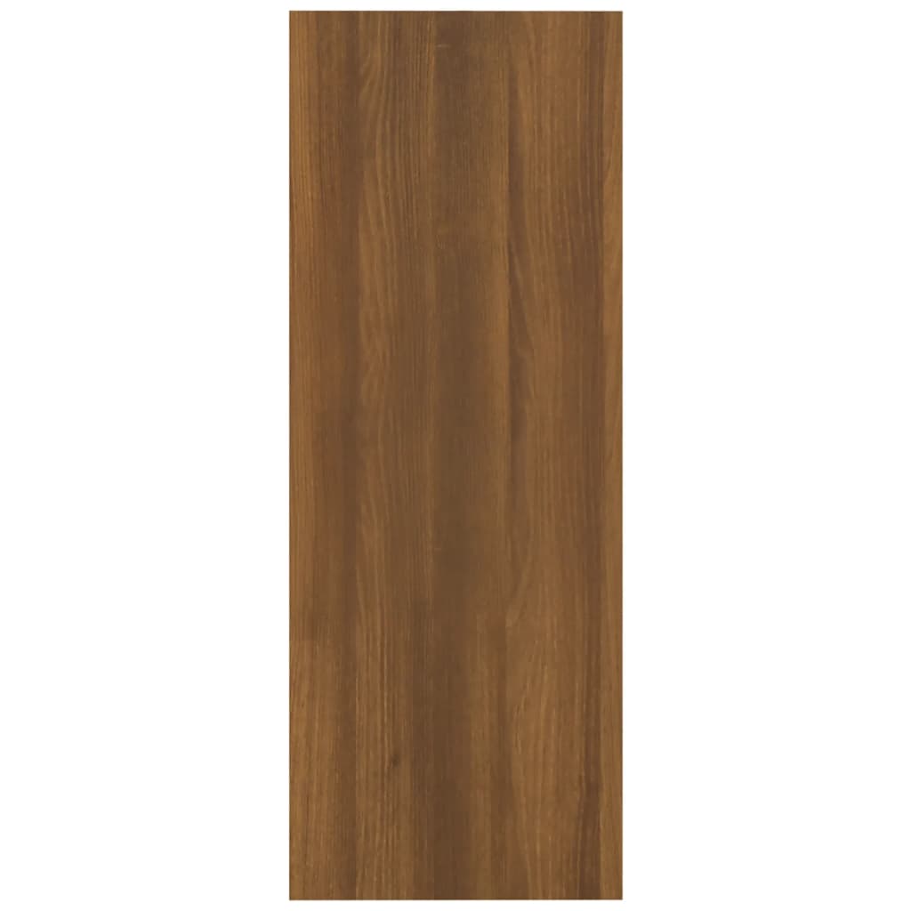 Tavolino Consolle Rovere Marrone 105x30x80 cm Legno Multistrato