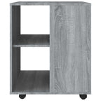 Armadietto con Ruote Grigio Sonoma 60x53x72cm Legno Multistrato