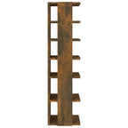 Scarpiere 2 pz Rovere Fumo 27,5x27x102 cm in Legno Multistrato