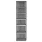 Scarpiera Grigio Sonoma 27,5x27x102 cm in Legno Multistrato