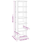 Scarpiere 2 pz Grigio Sonoma 27,5x27x102cm in Legno Multistrato