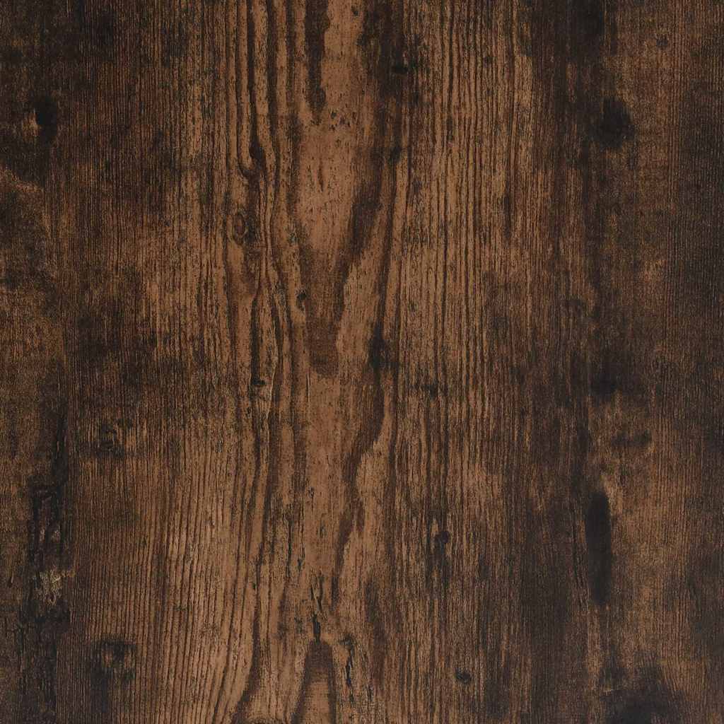 Tavolini Impilabili 3 pz Rovere Fumo in Legno Multistrato