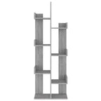 Libreria 48x25x140 cm Grigio Sonoma Legno Multistrato