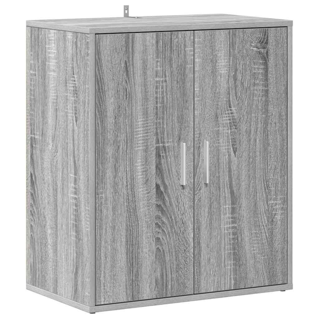 Scarpiera Grigio Sonoma 60x35x70 cm in Legno Multistrato