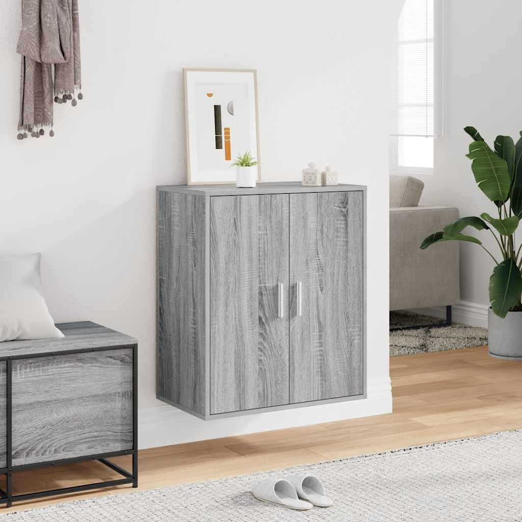 Scarpiera Grigio Sonoma 60x35x70 cm in Legno Multistrato