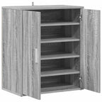 Scarpiera Grigio Sonoma 60x35x70 cm in Legno Multistrato
