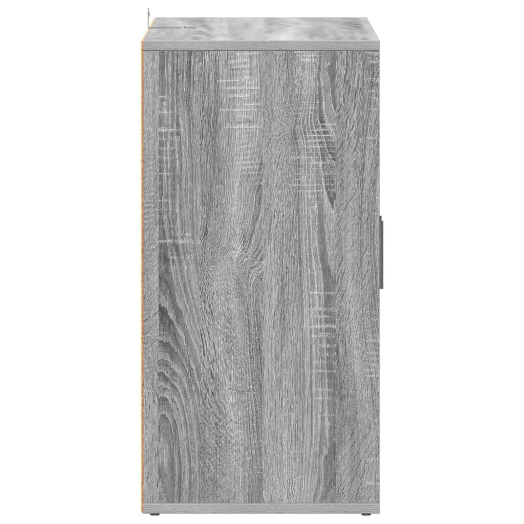 Scarpiera Grigio Sonoma 60x35x70 cm in Legno Multistrato