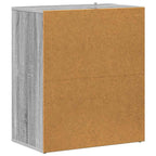 Scarpiera Grigio Sonoma 60x35x70 cm in Legno Multistrato