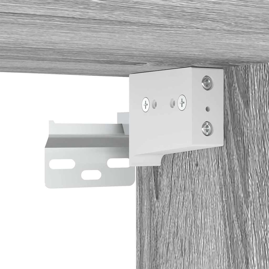 Scarpiera Grigio Sonoma 60x35x70 cm in Legno Multistrato