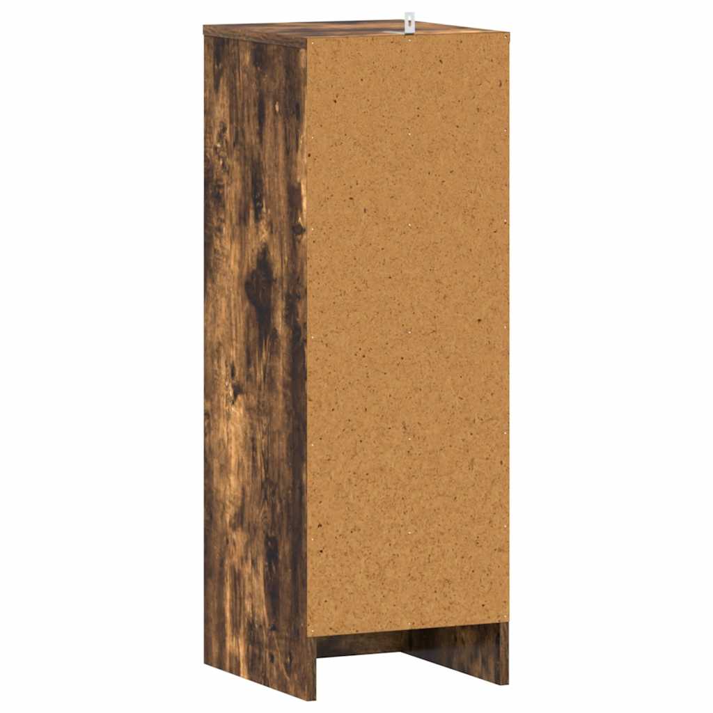 Scarpiera Rovere Fumo 32x35x92 cm in Legno Multistrato