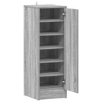 Scarpiera Grigio Sonoma 32x35x92 cm in Legno Multistrato