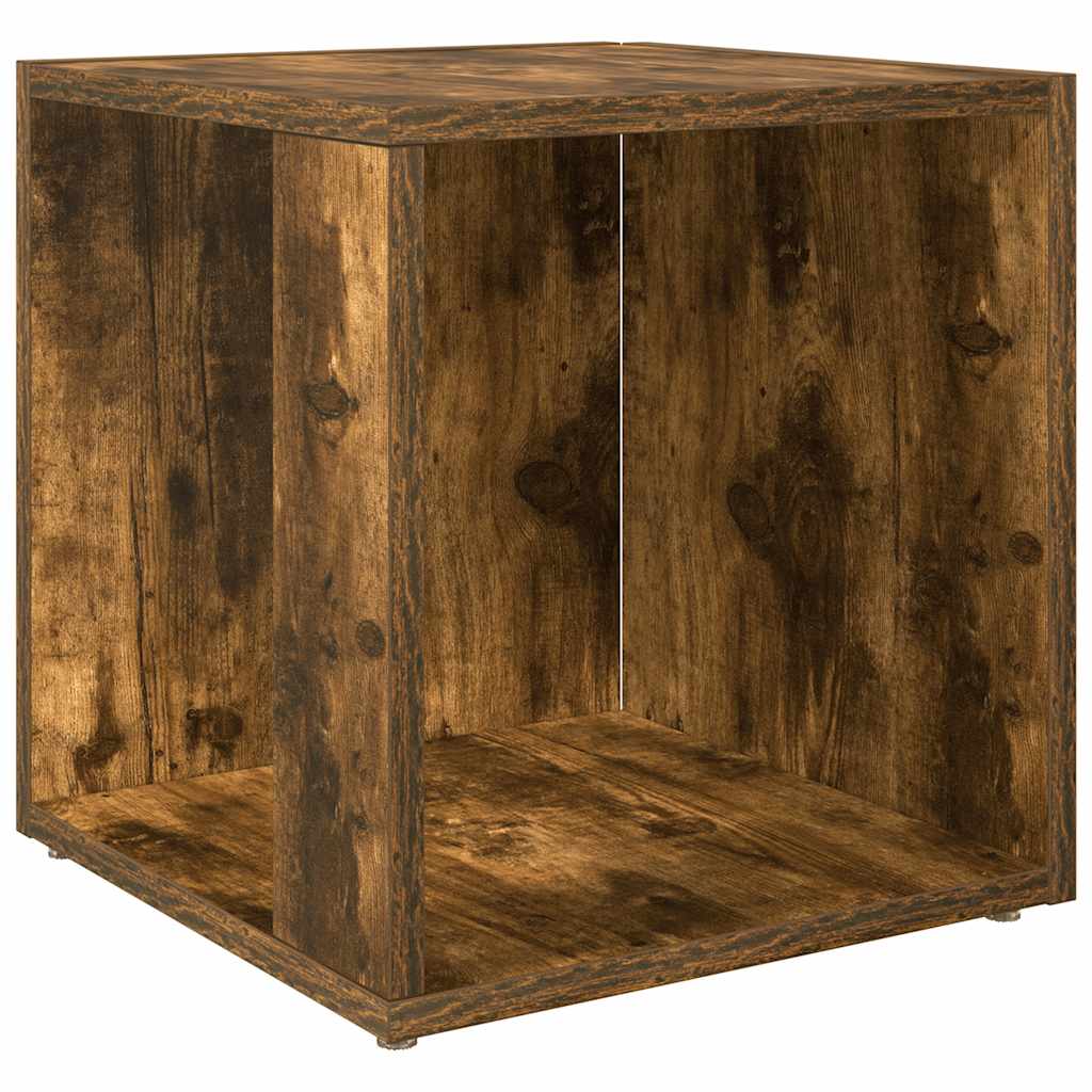 Tavolino da Salotto Rovere Fumo 33x33x34,5 cm Legno Multistrato