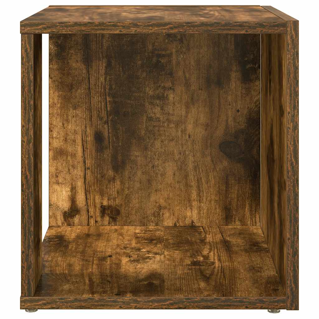 Tavolino da Salotto Rovere Fumo 33x33x34,5 cm Legno Multistrato